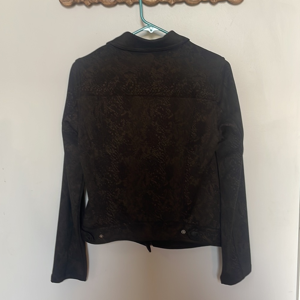 Liverpool La Metallic Python Moto Jacket Women's … - image 3